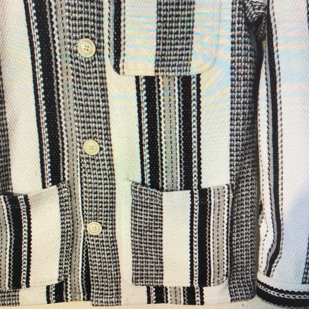 Striped Button-Up Jacket - Picture 2 of 3